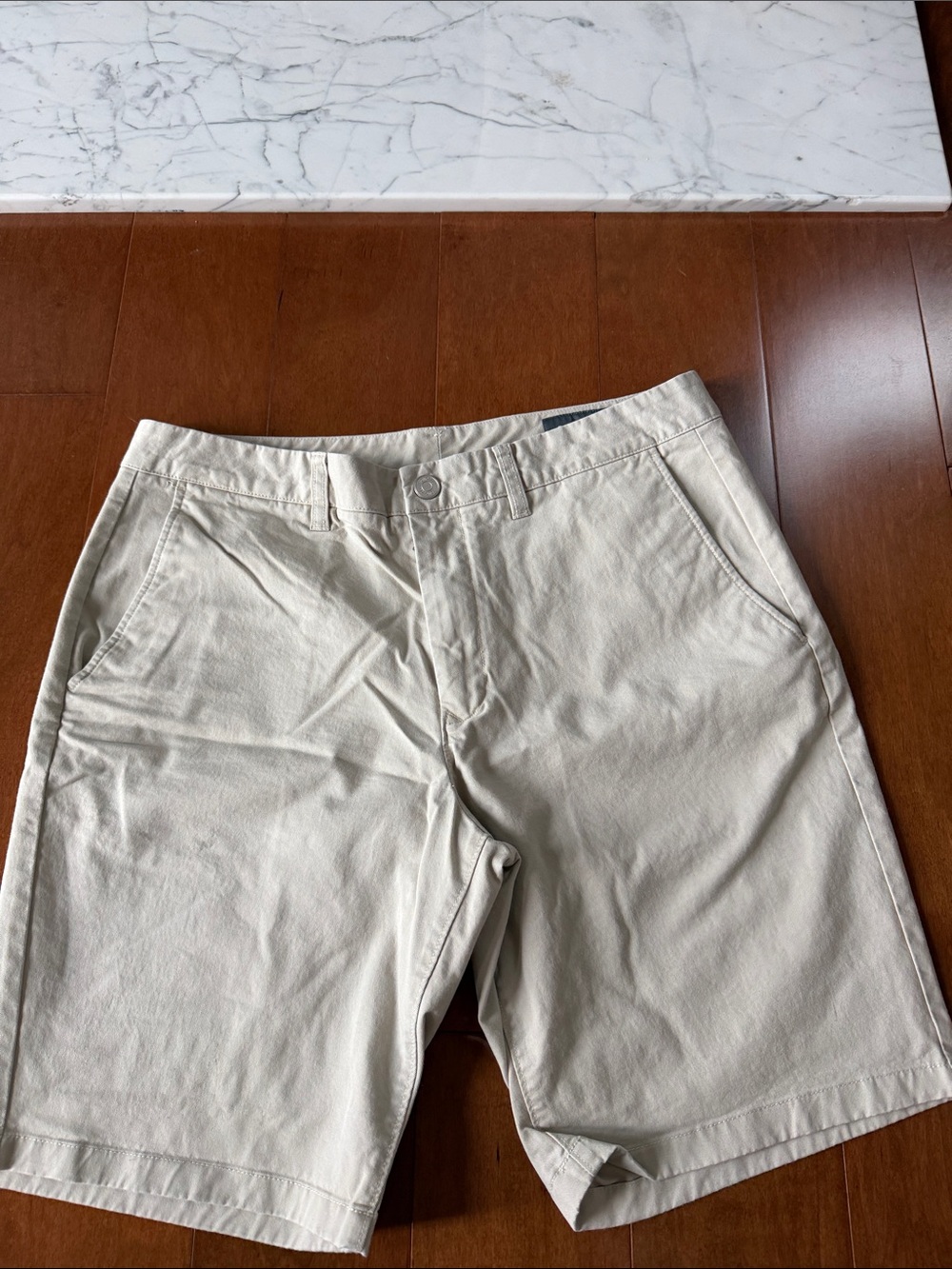 Bonobos Light Beige Flat Front Shorts